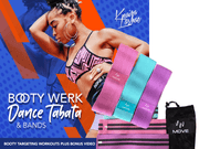 BOOTY WERK DVD includes BOOTY BANDS (PASTEL COLORS) - TeamLaShae