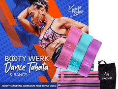 BOOTY WERK DVD includes BOOTY BANDS (PASTEL COLORS) - TeamLaShae